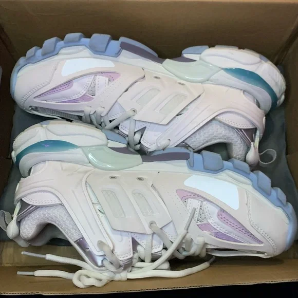 White Pastel Balenciaga Tracks